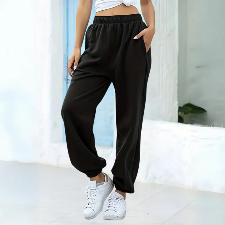 Casual Comfortabele Dames Jogger Met Elastische Tailleband