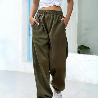 Casual Comfortabele Dames Jogger Met Elastische Tailleband