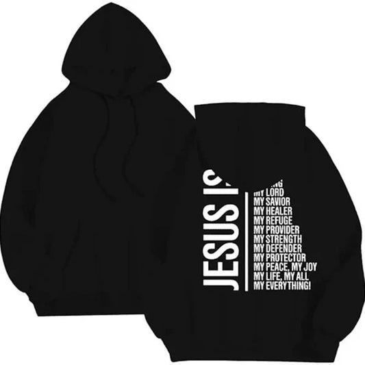 Oversized Jesus Dames Hoodie met Print