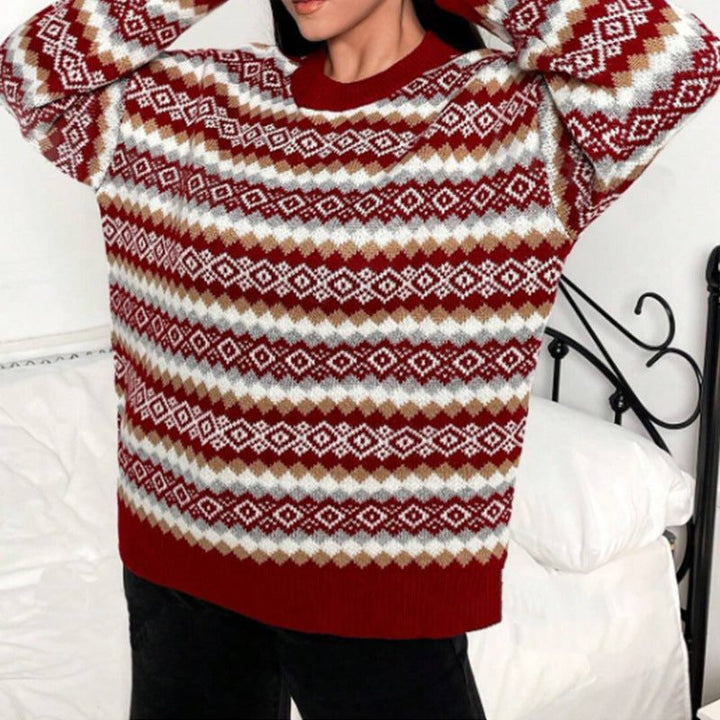 Fair Isle Knit Sweater for Women - View 3