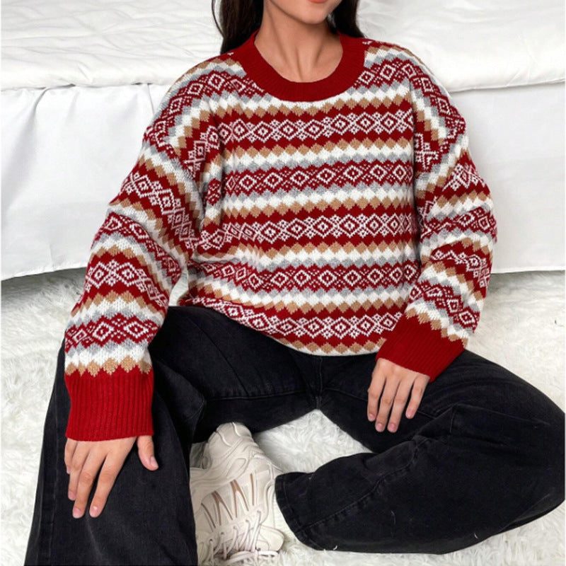 Fair Isle Knit Sweater for Women - View 4