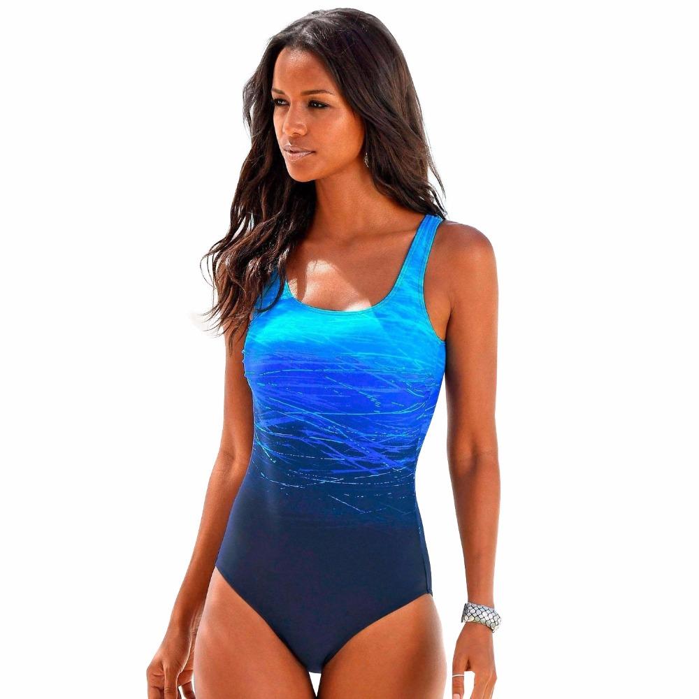 Jazzlyn | Maillot de bain sportif une pièce à séchage rapide et dégradé ombré