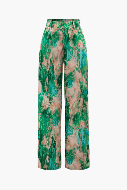 Hanneke | Statement Broek met Kunstzinnige Print