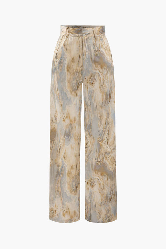 Hanneke | Statement Broek met Kunstzinnige Print