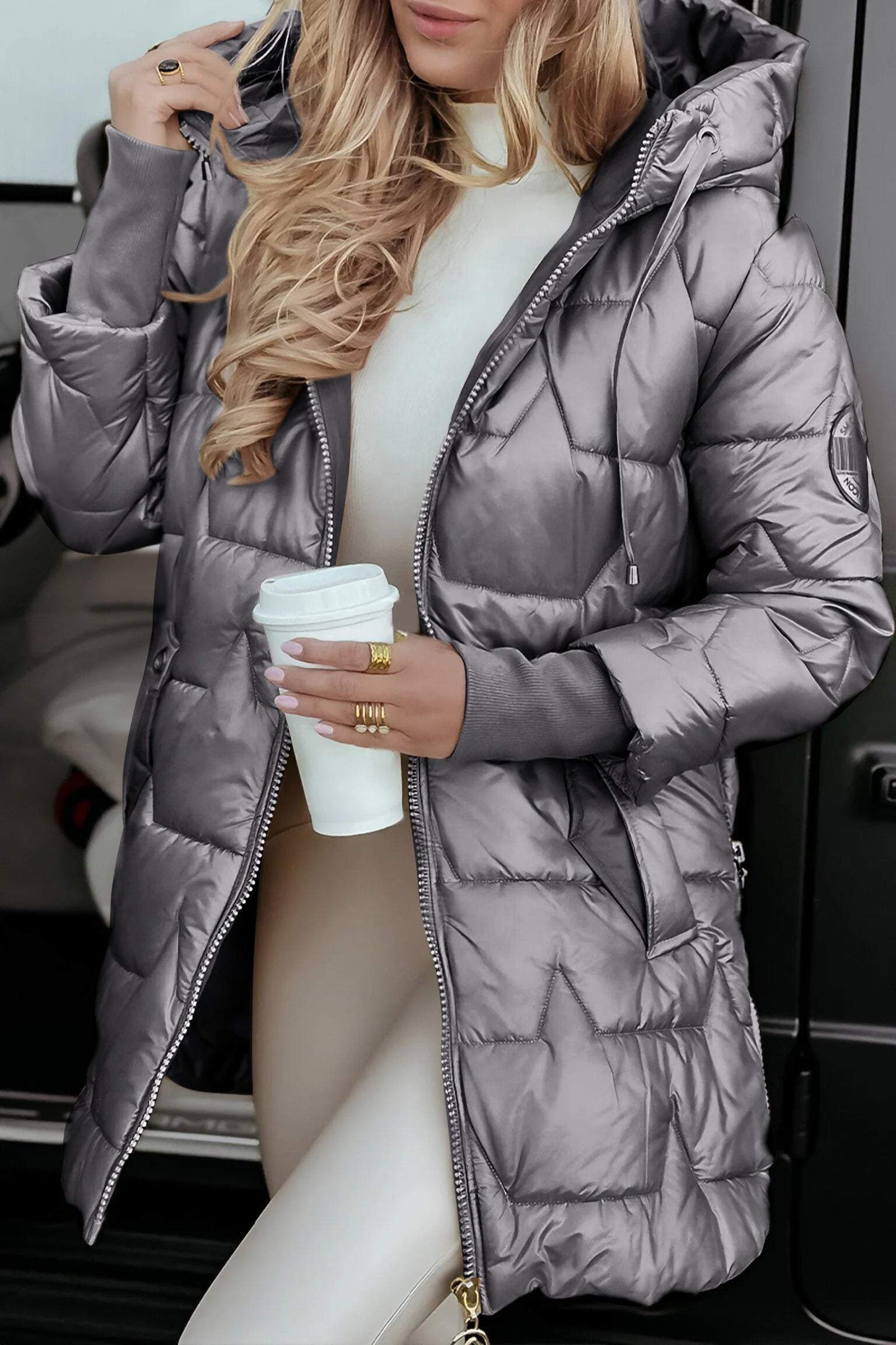 Luxe Gewatteerde Winter Puffer Jas voor vrouwen
