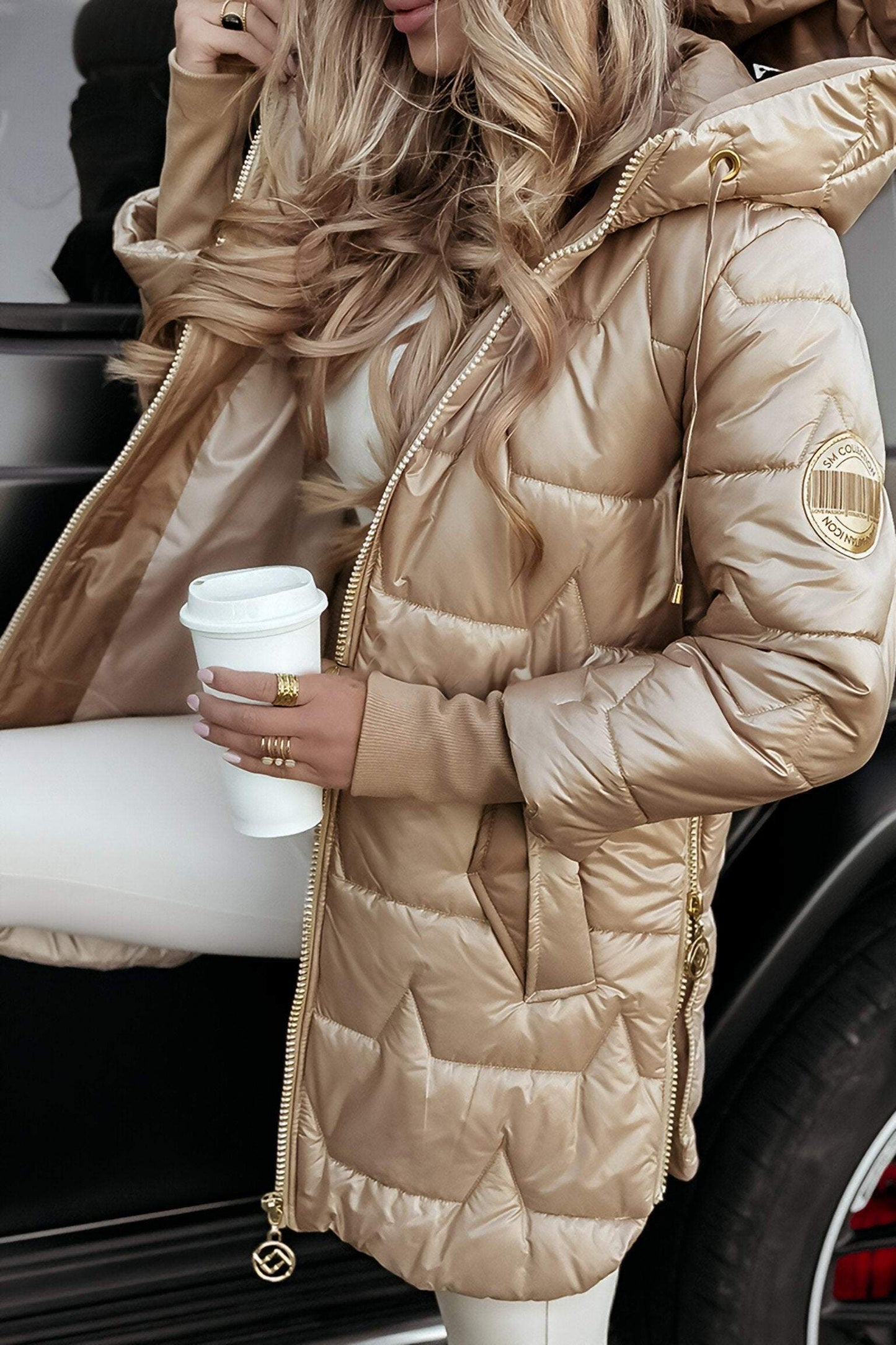 Luxe Gewatteerde Winter Puffer Jas voor vrouwen