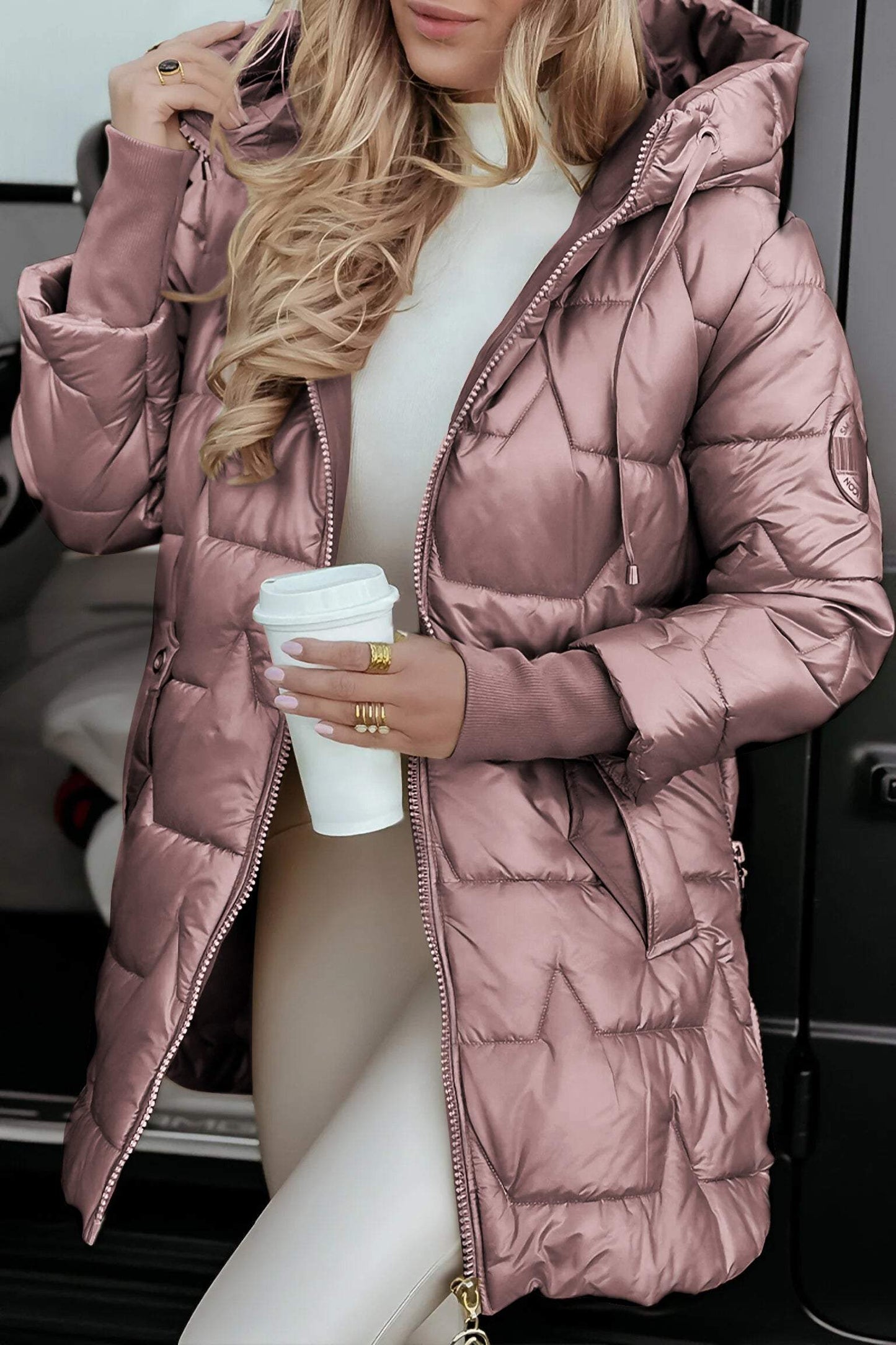 Luxe Gewatteerde Winter Puffer Jas voor vrouwen