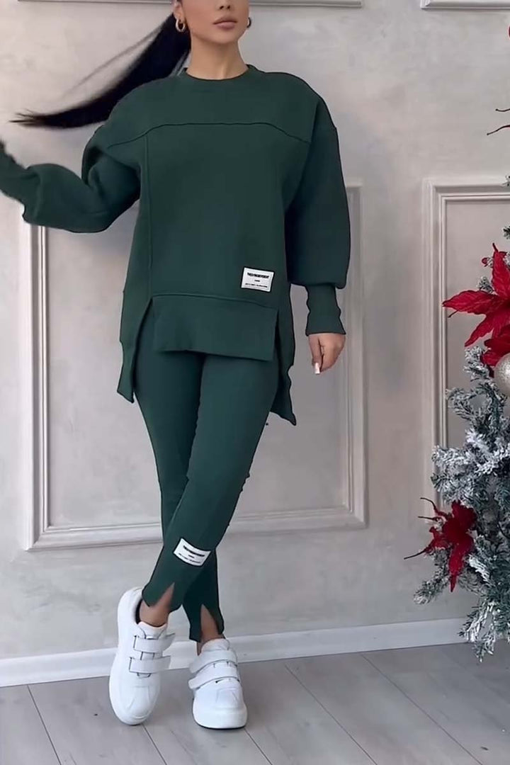 Oversized Dames Trainingspak Set met Lange Trui en Legging