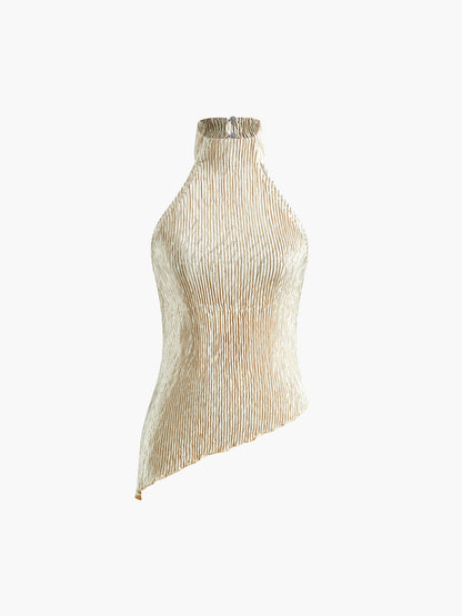 Talisa | Plissé Jumpsuit met Halternek