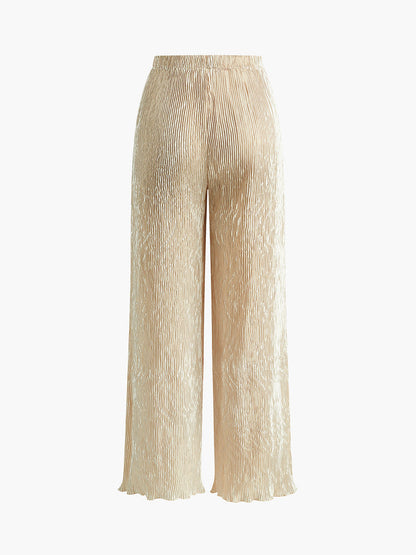 Talisa | Plissé Jumpsuit met Halternek