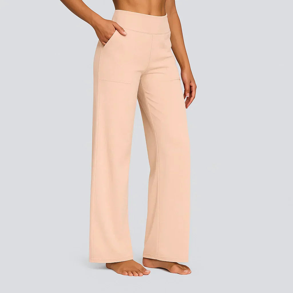 Stijlvolle Vrouwen Broek met Hoge Taille en Zakken