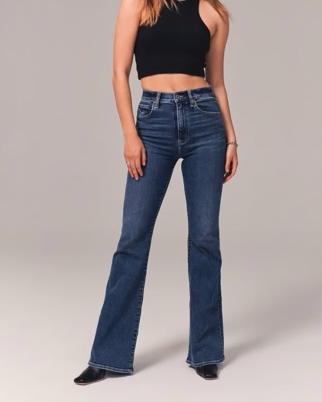 Klassieke Flared High-Waist Flared Jeans