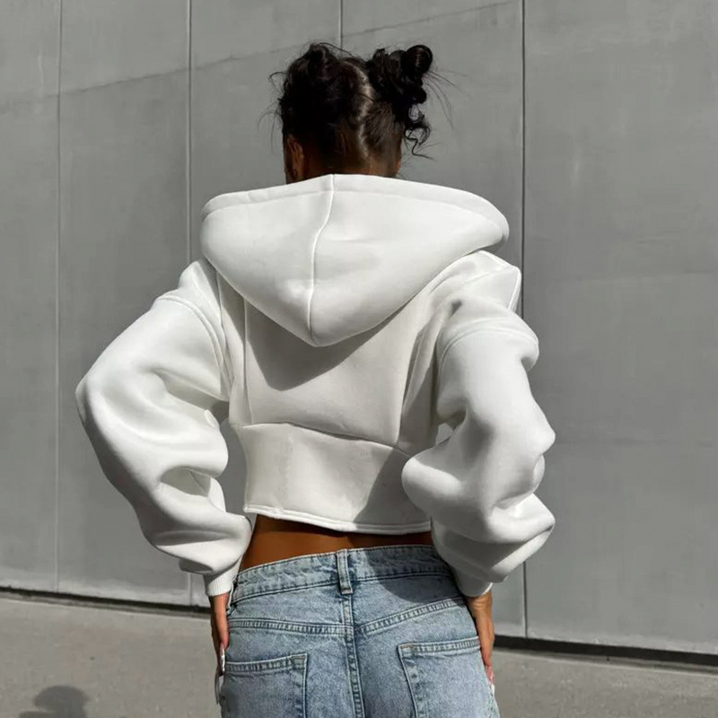 Abree | Trendy Cropped Hoodie met Corsetdetails