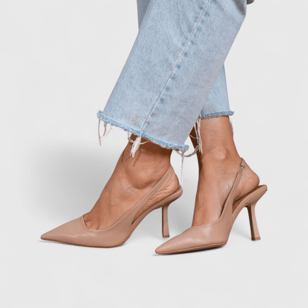 Beige leer / EU43