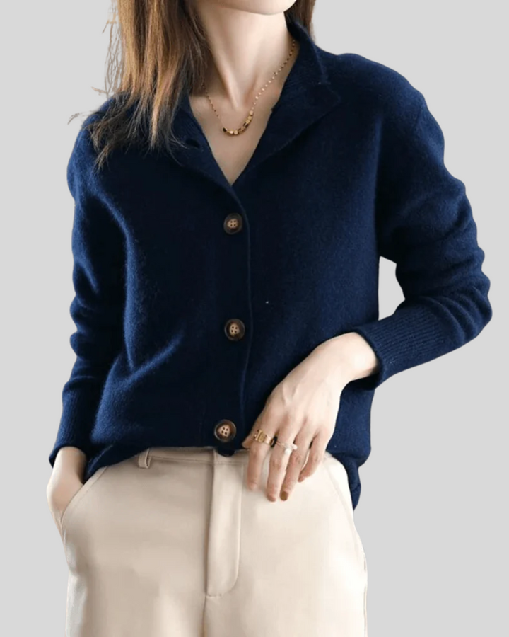 Nalerie | Women's Button-Down Cardigan Sweater - Cream - Image 6