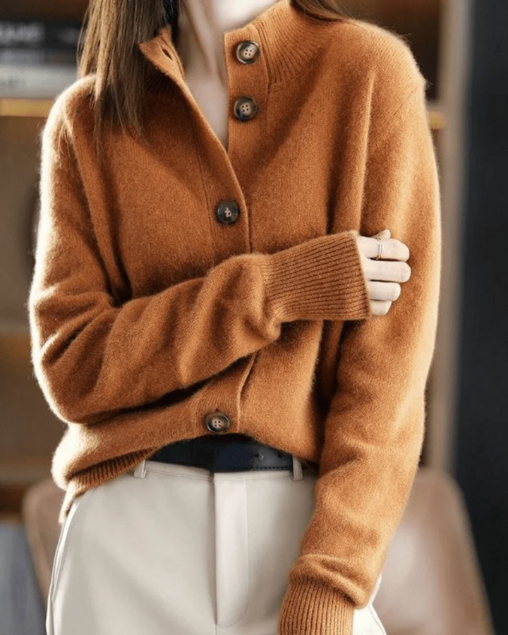 Nalerie | Women's Button-Down Cardigan Sweater - Cream - Image 8