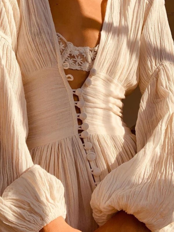 Gracia | Zomerse V-Hals Maxi-Jurk