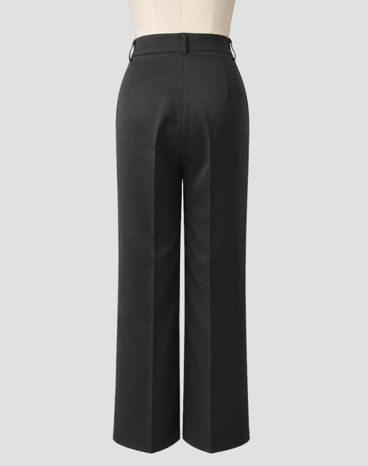 Pantalon taille haute élégant pour femmes avec jambes larges
