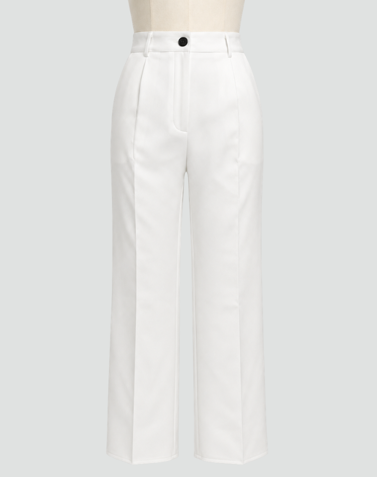 Pantalon taille haute élégant pour femmes avec jambes larges