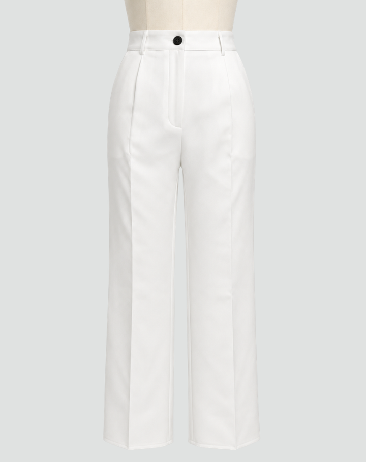 Pantalon taille haute élégant pour femmes avec jambes larges