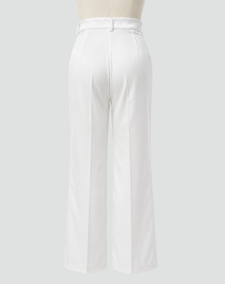 Pantalon taille haute élégant pour femmes avec jambes larges