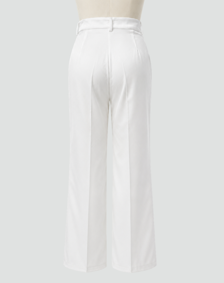 Pantalon taille haute élégant pour femmes avec jambes larges