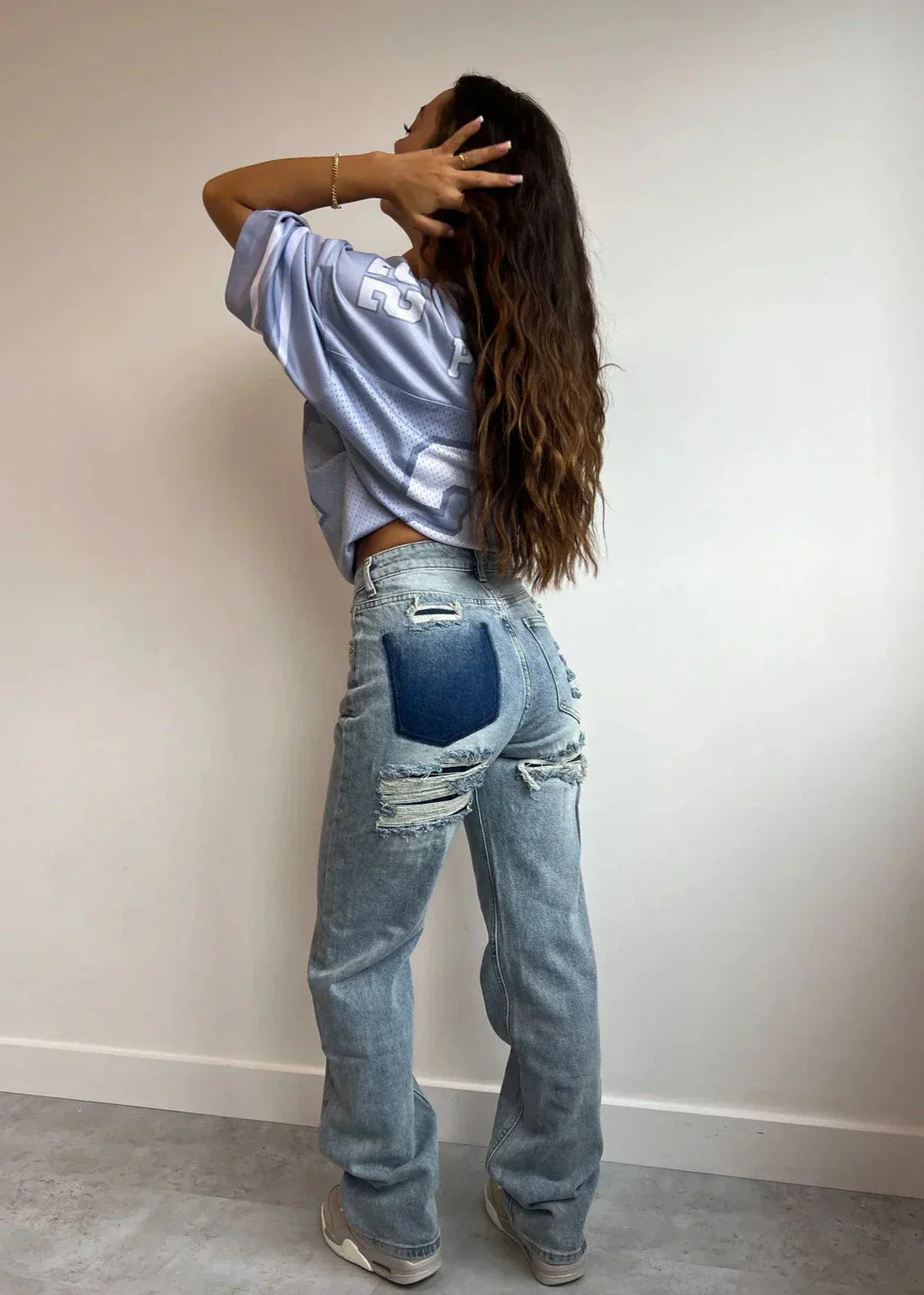 Hana | Vintage High Waist Ripped Jeans