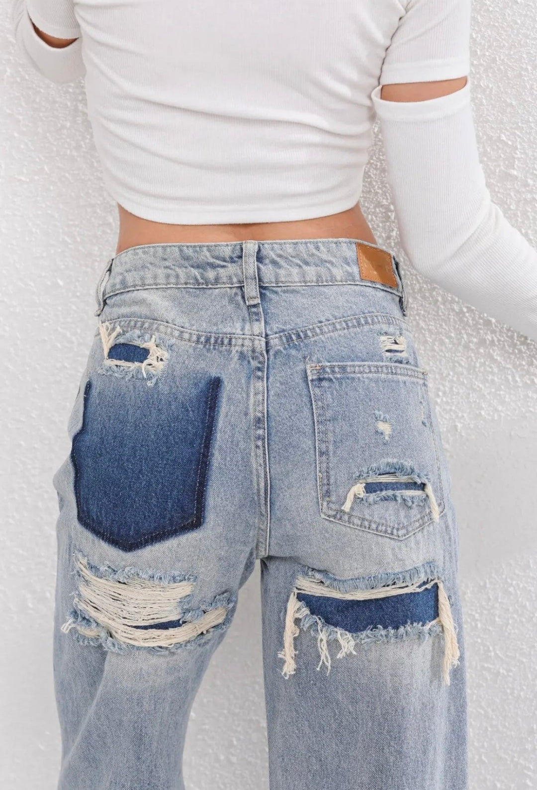 Hana | Vintage High Waist Ripped Jeans
