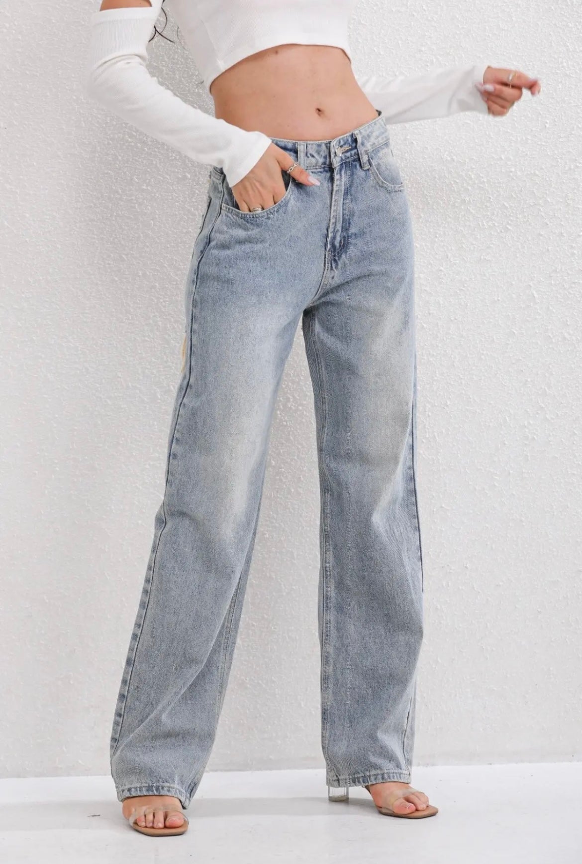 Hana | Vintage Ripped Broek