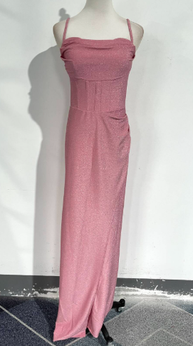 Aubrey | Galajurk Satijnen Maxi Jurk met Split