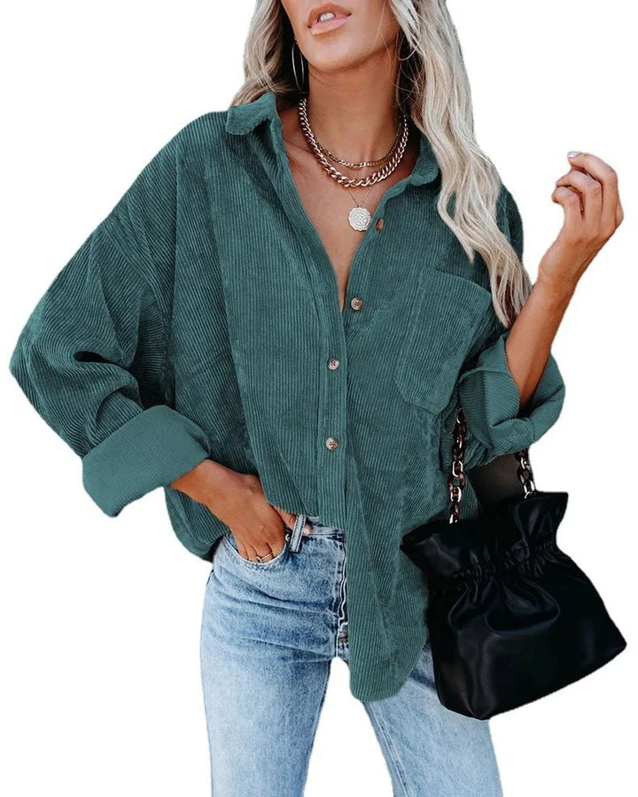 Agusta | Chemise-veston décontractée en velours côtelé