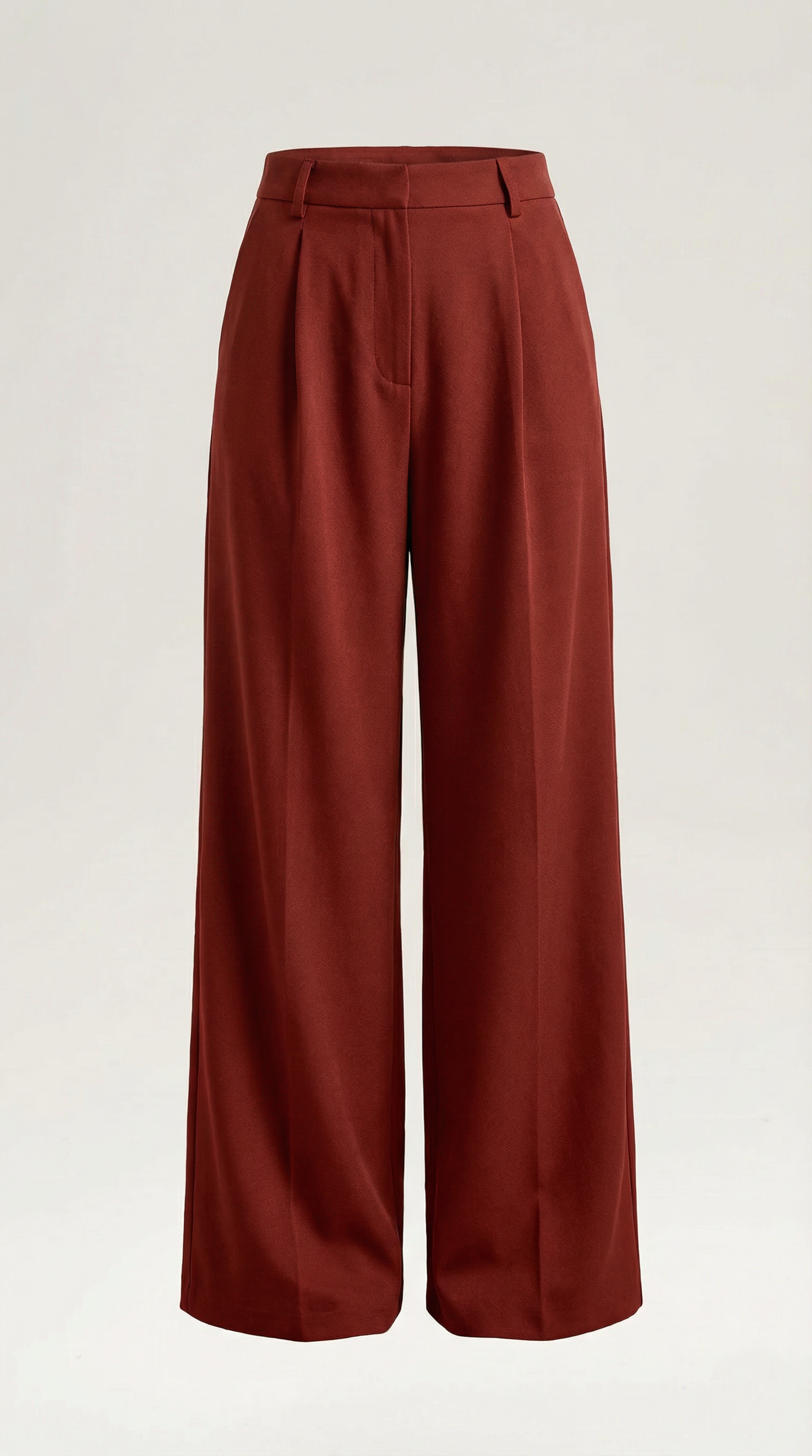 Stylish Women's Trousers with High Waist and Wide Legs