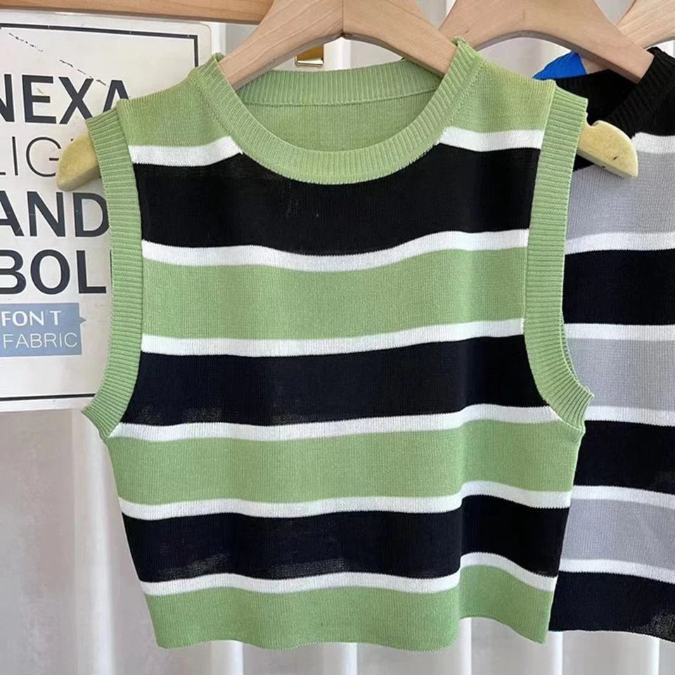 Mandy | Zomerse Gestreepte Crop Top