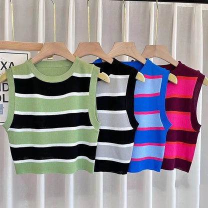 Mandy | Zomerse Gestreepte Crop Top