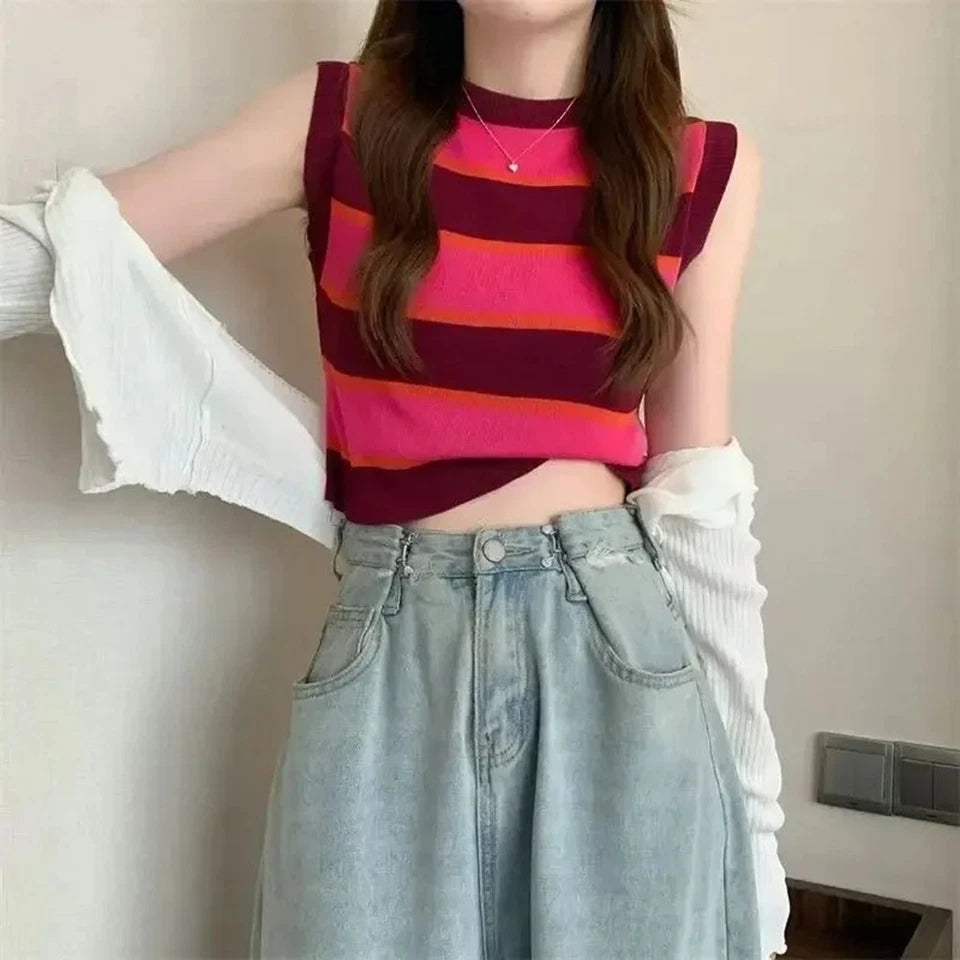 Mandy | Zomerse Gestreepte Crop Top