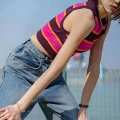Mandy | Zomerse Gestreepte Crop Top