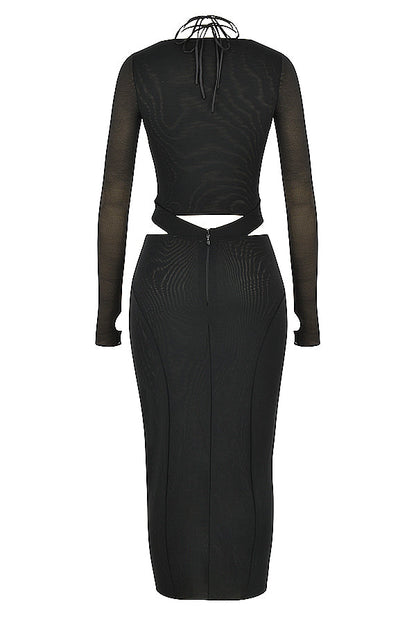 Herta | Bodycon Cut-Out Jurk met Lange Mouwen