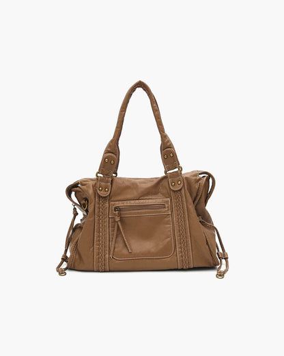 Trendy Luxe Dames Schoudertas met Rits Vakken