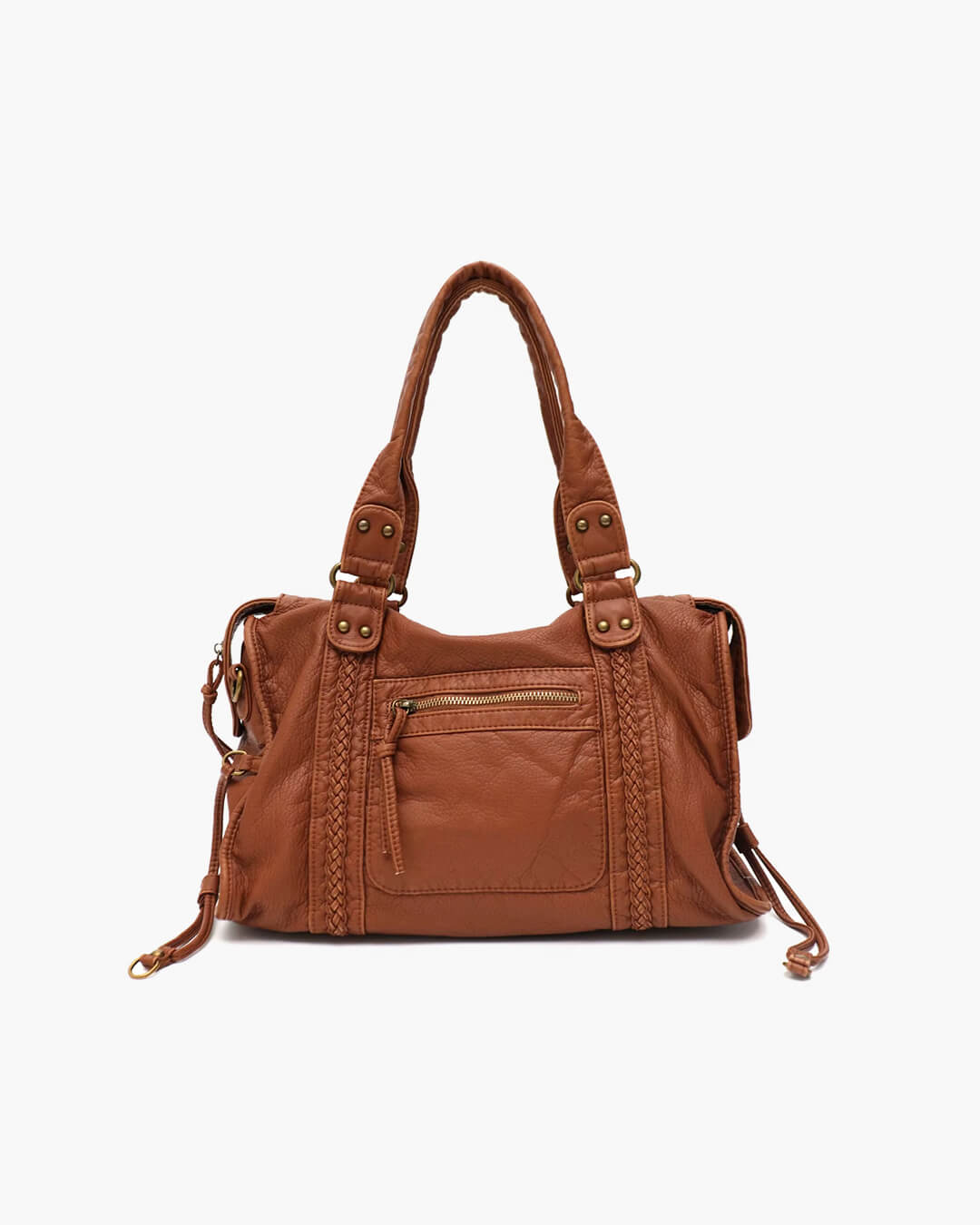 Trendy Luxe Dames Schoudertas met Rits Vakken