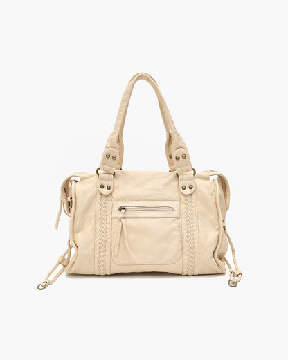 Trendy Luxe Dames Schoudertas met Rits Vakken