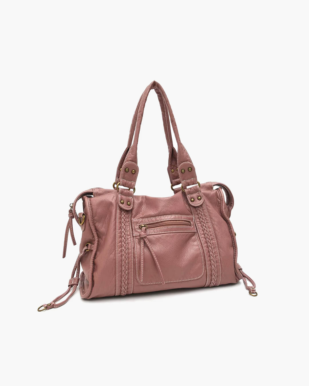 Trendy Luxe Dames Schoudertas met Rits Vakken