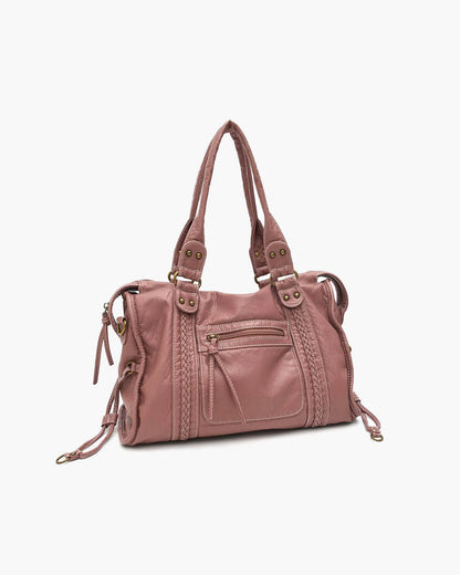 Trendy Luxe Dames Schoudertas met Rits Vakken