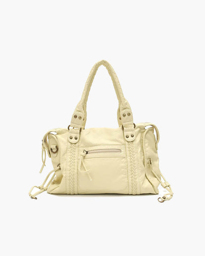 Trendy Luxe Dames Schoudertas met Rits Vakken