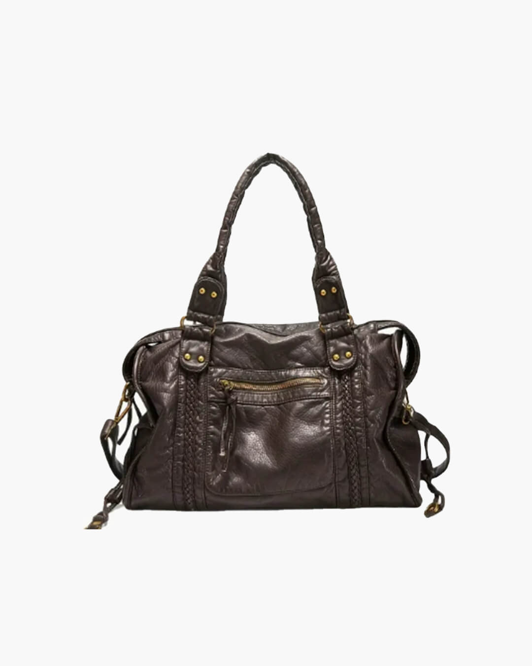 Trendy Luxe Dames Schoudertas met Rits Vakken