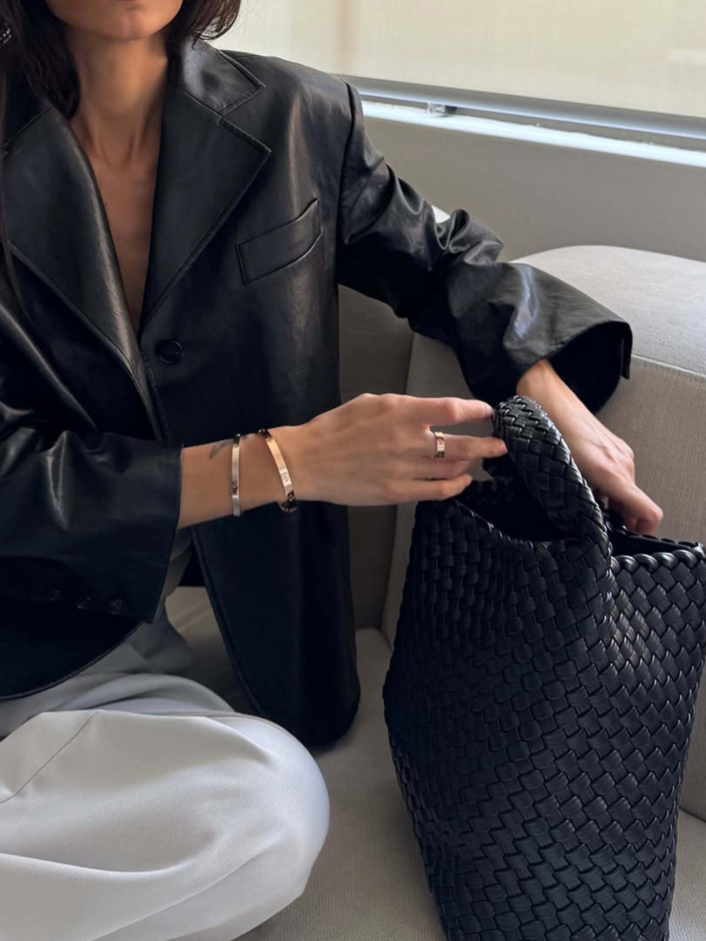 Dames Elegante Luxe Shopper Tas