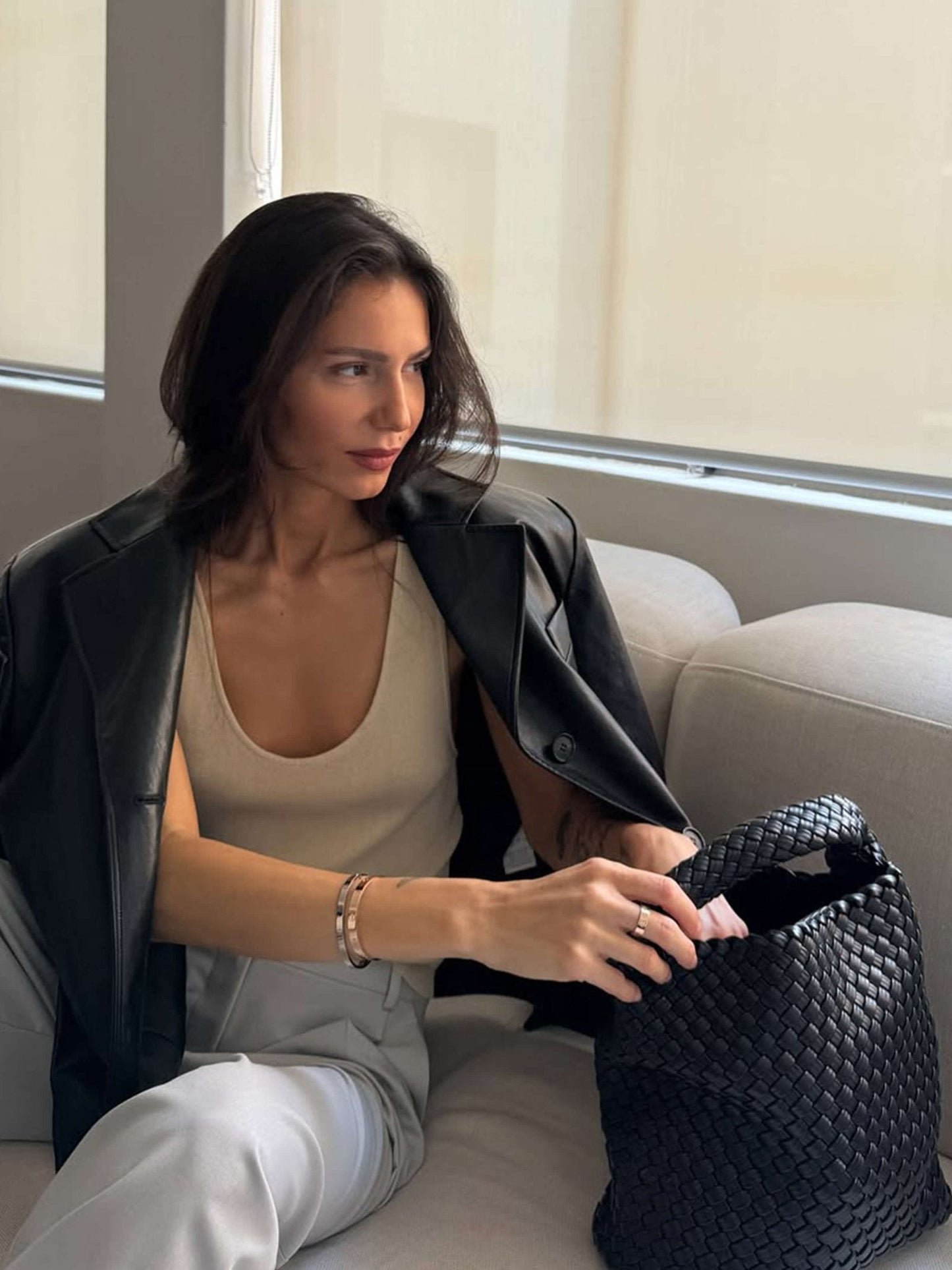 Dames Elegante Luxe Shopper Tas