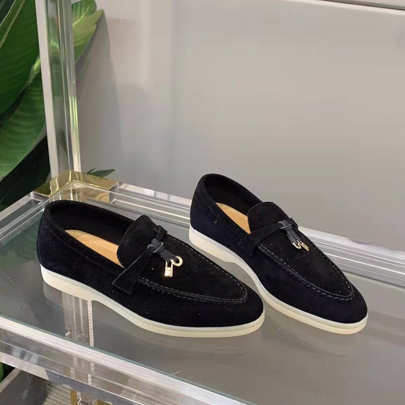 Selin | Suede Dames Loafers