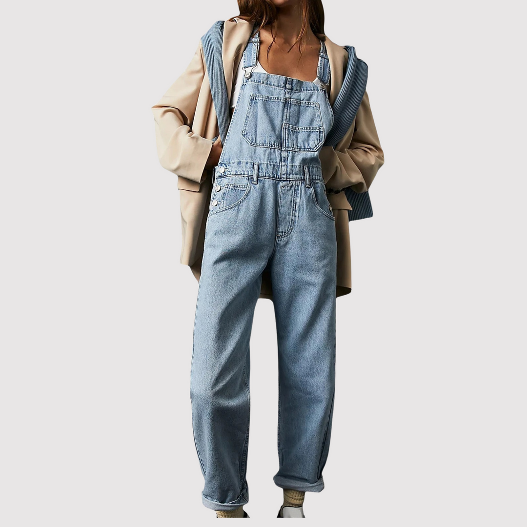 Verena | Damskie ogrodniczki jeansowe