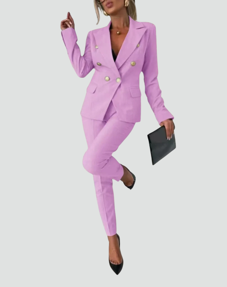 Chic Elegant 2-Piece Blazer Women's Set