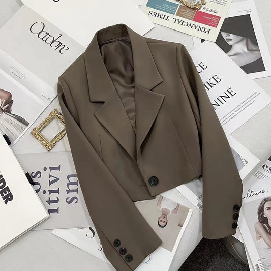 Parley | Cropped Blazer met Minimalistische Snit